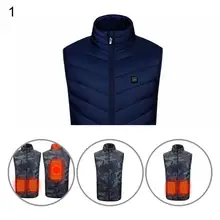 

Soft Stylish Thicken Warm Zipper Closure Winter Heating Jacket All Match Winter Heating Jacket Warm for Hiking