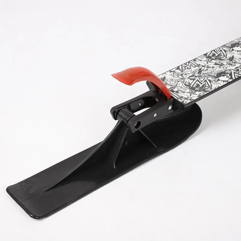 Original Snow Sled Ski Scooter for All Ages , Compact Winter Snow Kick & Ski Skooter