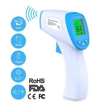 

Non-Contact Infrared Digital Forehead Thermometer Ear Thermometer Laser Thermometer Gun Baby Fever Detector with LCD Display