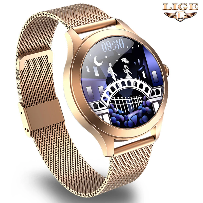 

LIGE New Ladies Smart watch Sports Watch heart rate Sleep monitoring Multifunction Measurement Fitness Tracker For iOS Android