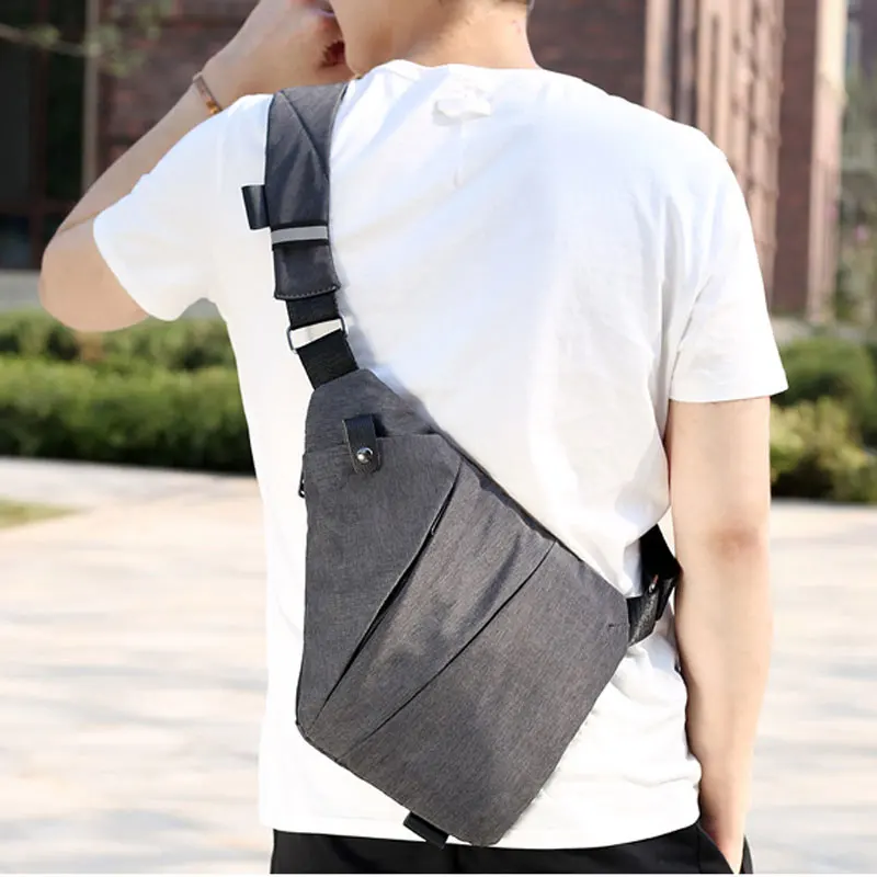 

Ultra-thin Sports Chest Bag Men's Anti-theft Close-fitting Messenger Bag Multi-function Travel Outdoor Shoulder Chest Pack