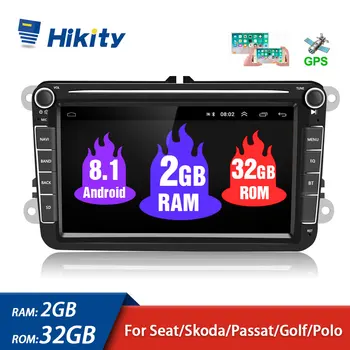 

Hikity Car Multimedia player 2 Din Android 8.1 GPS Car Autoradio Radio For VW/Volkswagen/Golf/Polo/Passat/b7/b6/SEAT/leon/Skoda
