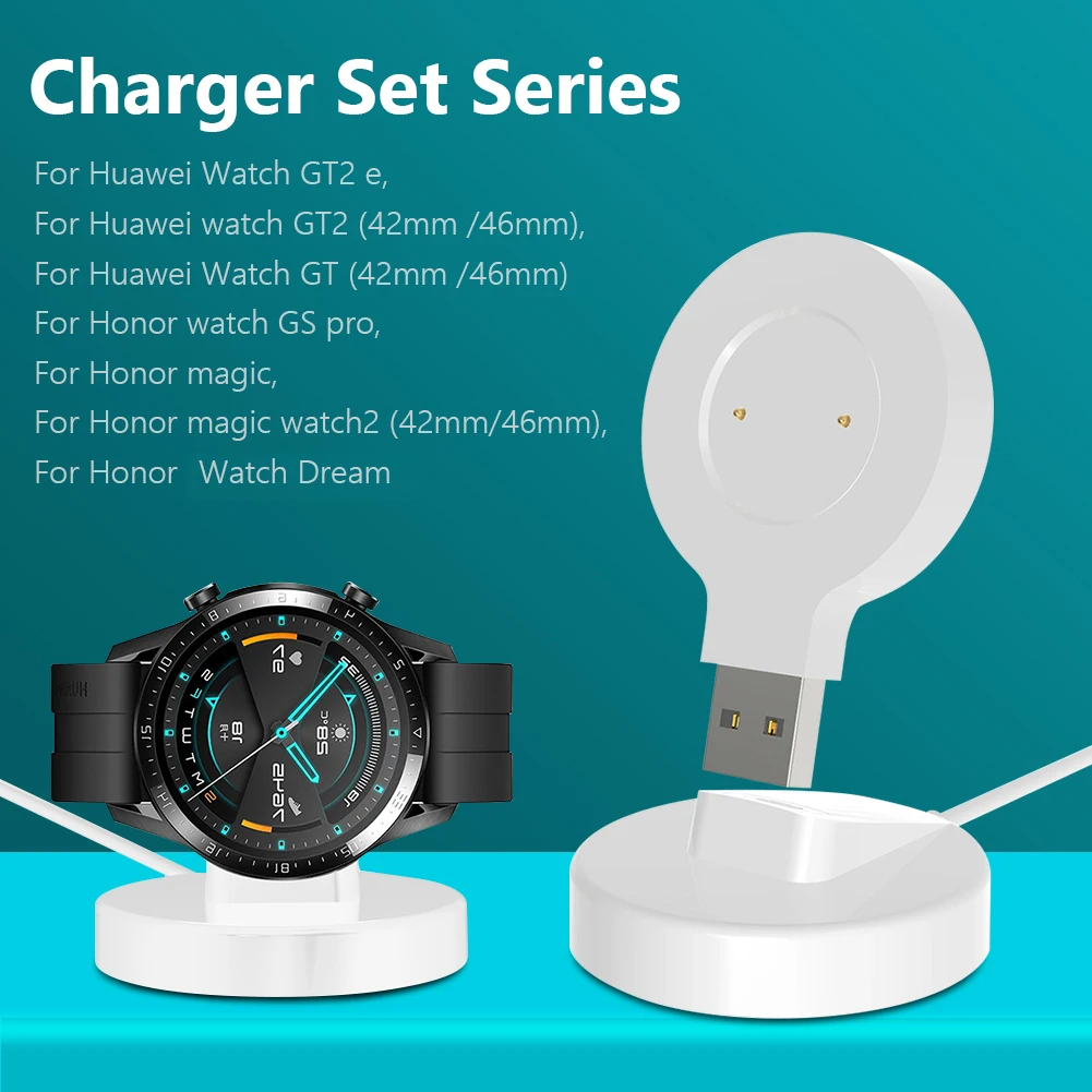 Зарядное устройство для Huawei Watch GT GT2e GT2 42 мм 46 Honor Magic 1/2 GS Pro портативный USB-кабель