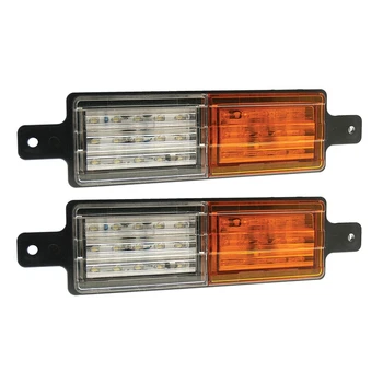 

2 Pcs Truck Tail Light 30LED Bicolor Tail Light Truck LED Warning Light Side Light