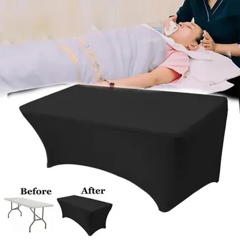 

Beauty Sofa Cover Solid Stretch Banquet Table Cloth Salon Spa Tablecloths Factory Massage Treatment Spandex Table Cover
