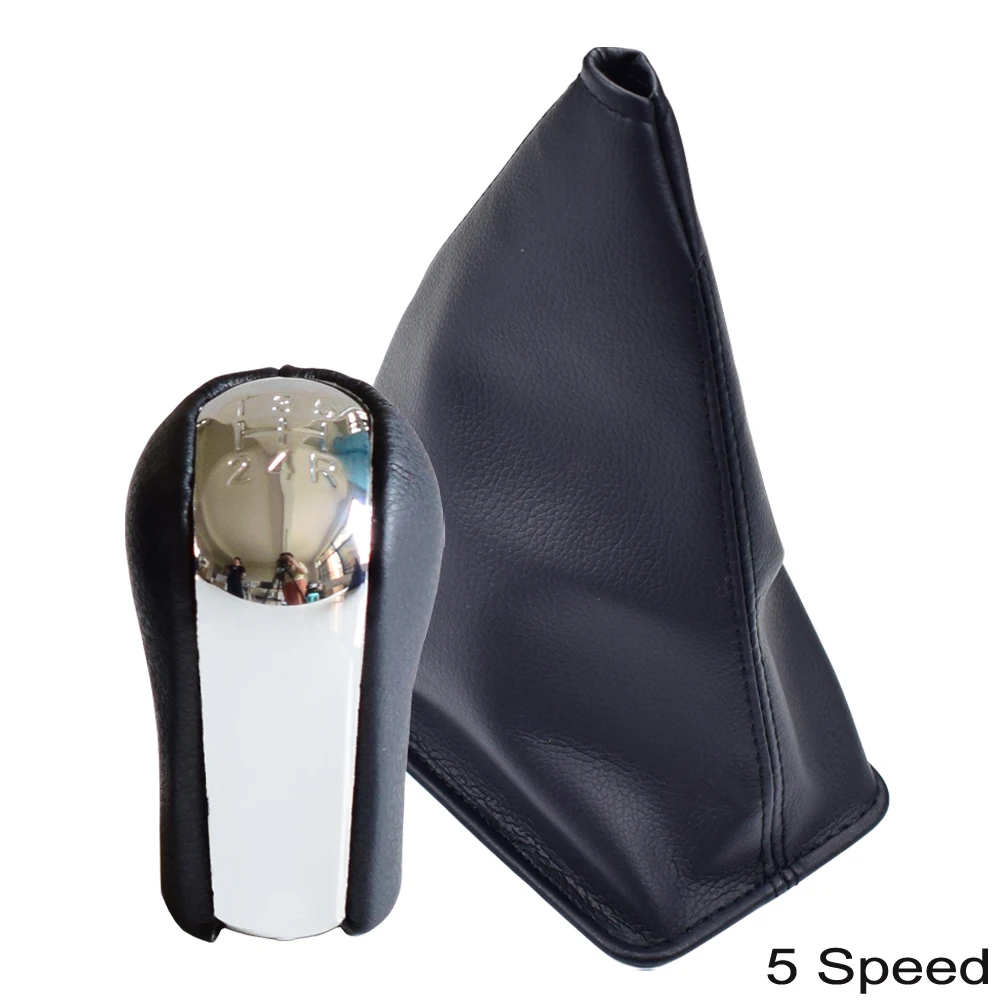

Manual Transmission Chrome Gear Shift Knob Lever For 5/6 Speed For Toyota Corolla AYGO Verso RAV4 YARIS VITZ Gaiter Boot Cover