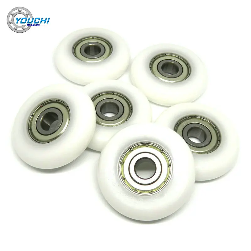 plastico revestido rolamento rodas rolo redondo pom 03