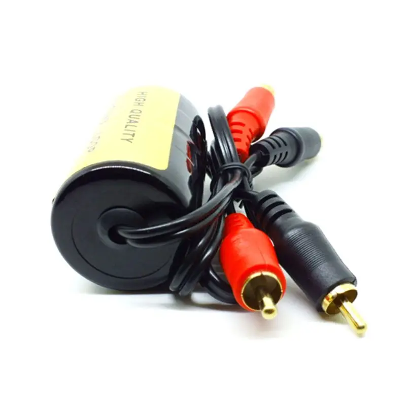 RCA Аудио шум фильтр подавитель заземления петли изолятор для автомобиля и дома стерео LX9C