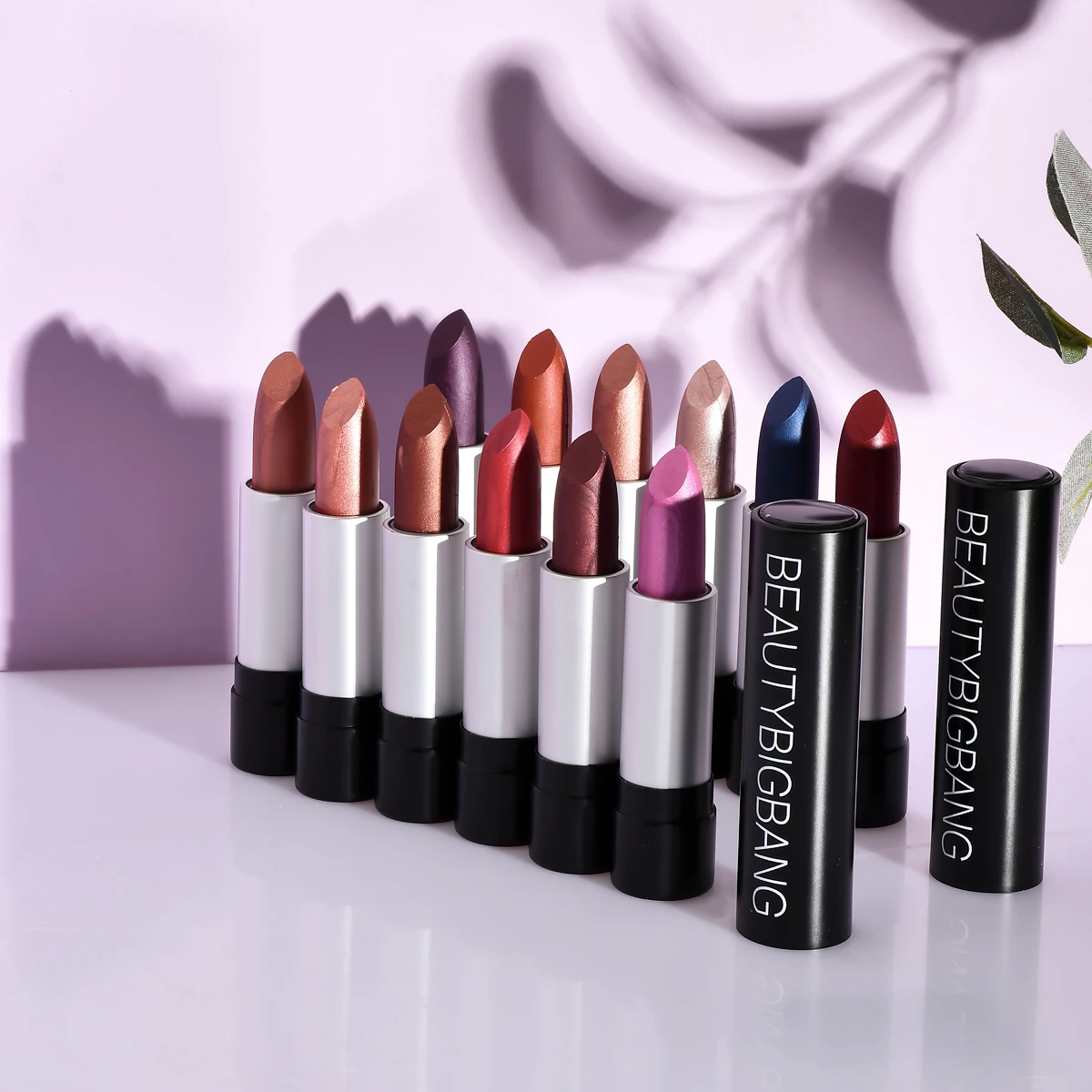 Матовая губная помада BeautyBigBang водостойкая долговечная металлическая легко
