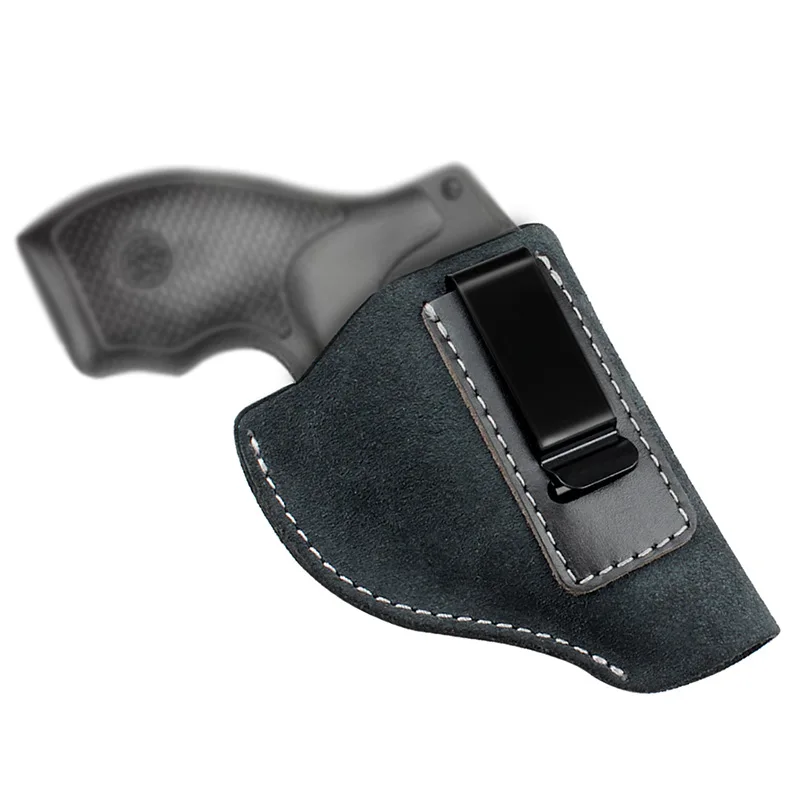 

Hunting Holster Genuine Suede Leather Gun Holster for J Frame Revolvers Taurus S&W Tactical Concealed Belt IWB Holsters