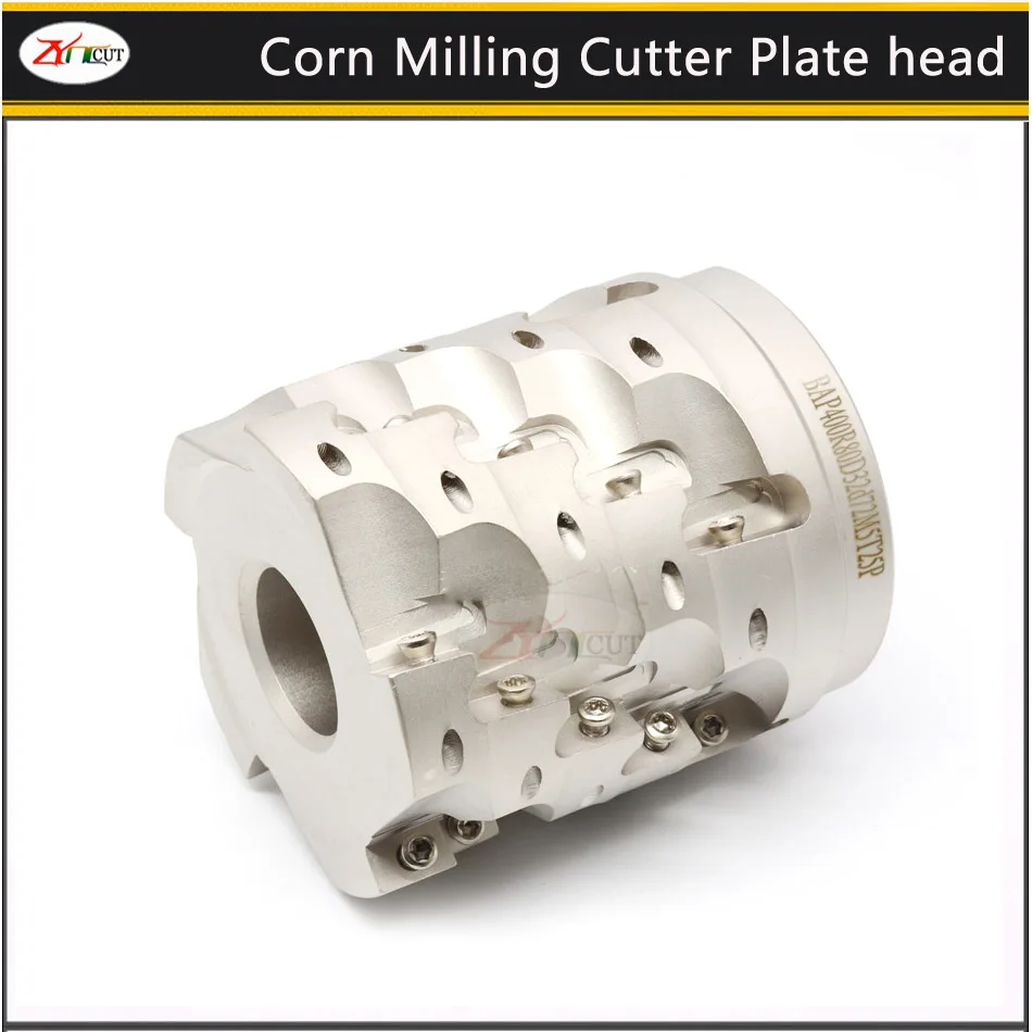 BAP400R 50/63/80/100mm Corn Milling Cutter Plate Vertical Cutter Head for APMT1604 High power cutting rough milling cutter bar