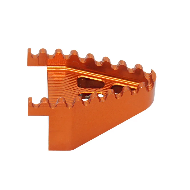 Алюминий сплава педаль тормоза для мотоцикла ножной тормоз головы BOSUER M2 M4 M6 M8 по пересеченной местности в байкерском стиле - Цвет: Оранжевый