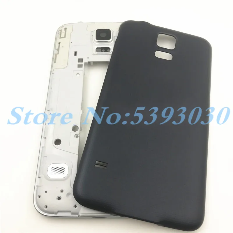 Полный корпус средней рамки чехол для телефона samsung Galaxy S5 Neo G903 G903F с задней батарейной дверью+ Боковая кнопка