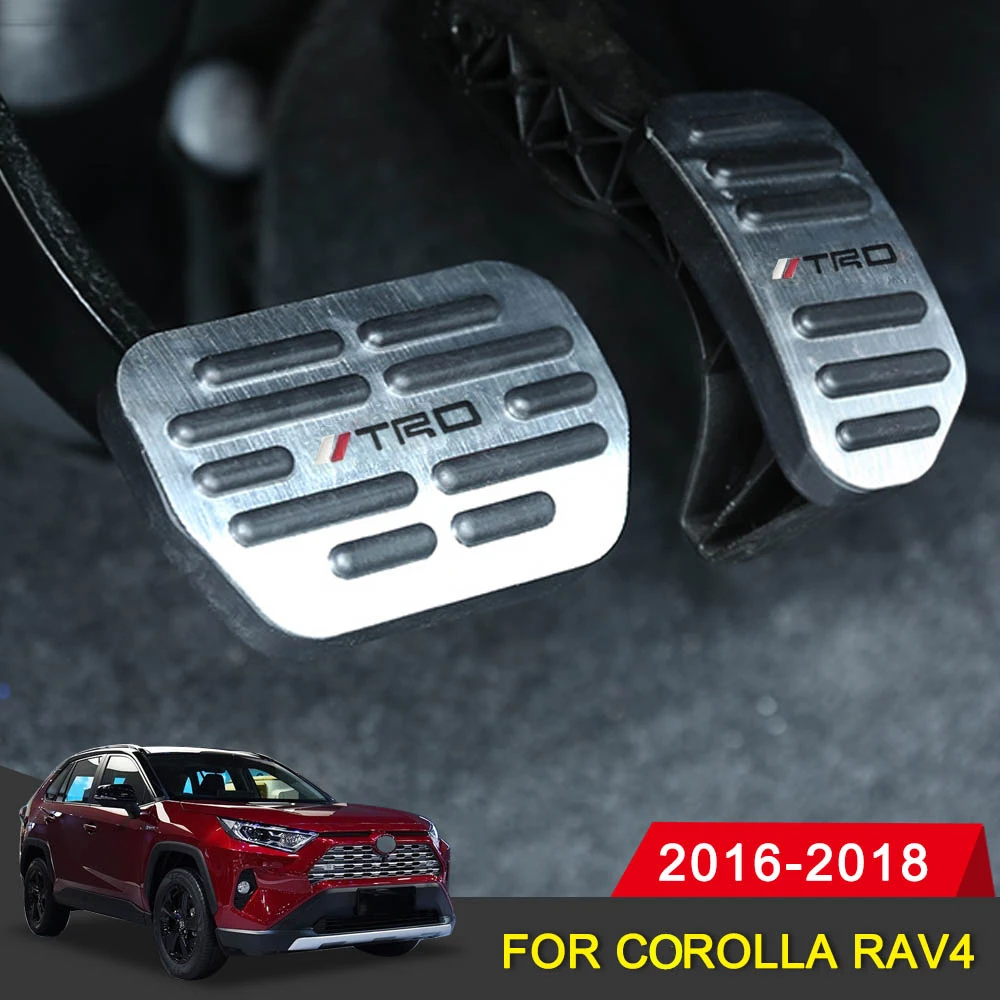 Для Toyota RAV4 на автомобиль педаль акселератора тормоза Педали нескользящий чехол накладка авто аксессуары