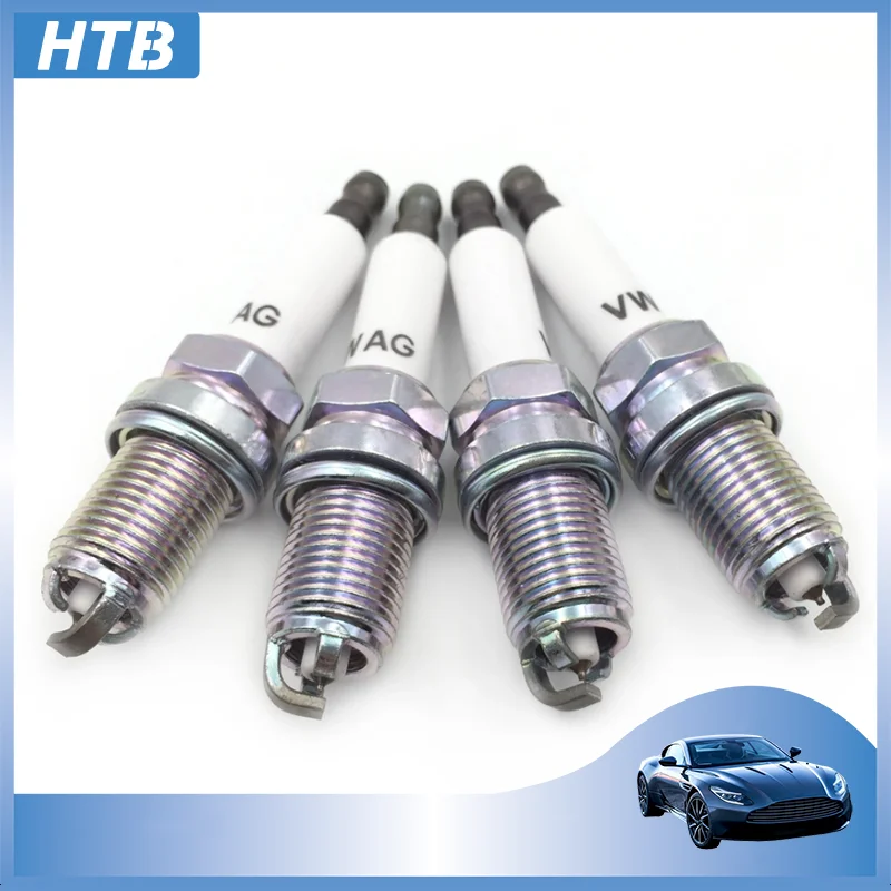 4PCS 101905621B Iridium Platinum Spark Plug PFR6W TG For Audi A5 A6 A8