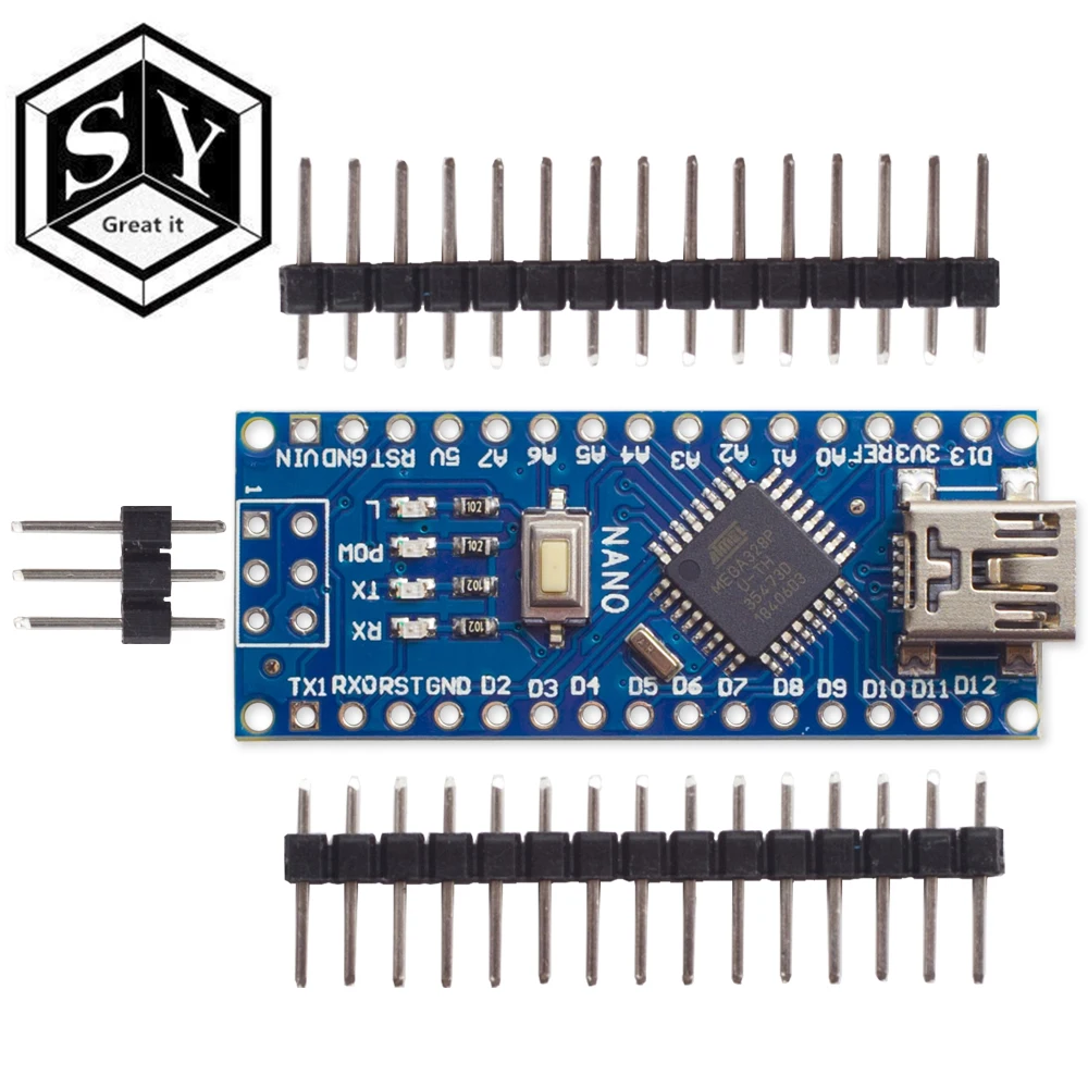 Nano Mini USB с Загрузчиком совместимый Nano 3,0 контроллер для arduino CH340 USB драйвер 16 МГц Nano v3.0 ATMEGA328P/168 P
