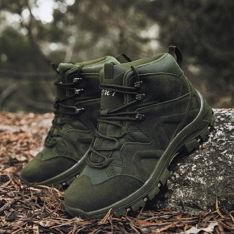 Botas de combate tácticas de Montañismo al aire libre, botas de desierto  delta, botas de entrenamiento de jungla, botas militares resistentes al  desgaste para hombres - AliExpress