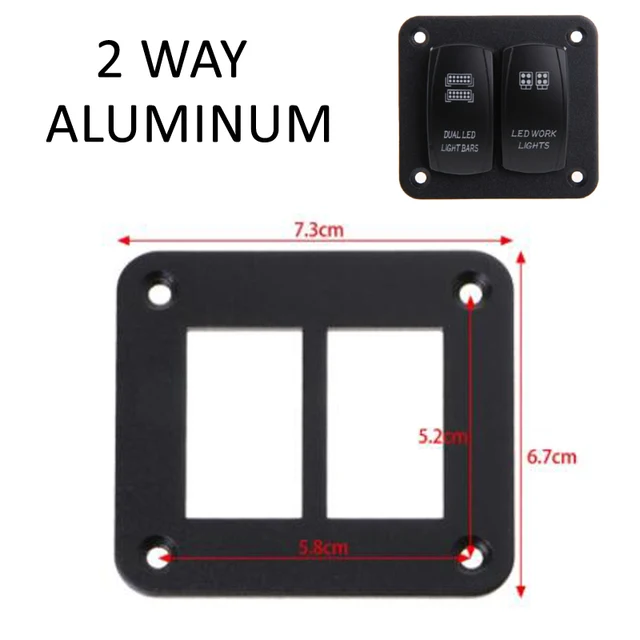 1PCS 5 Pin Marine Switch SPST ON-OFF Car Switch Boat Truck Light With Dual Illuminated LED Waterpoof 20A DS-S2