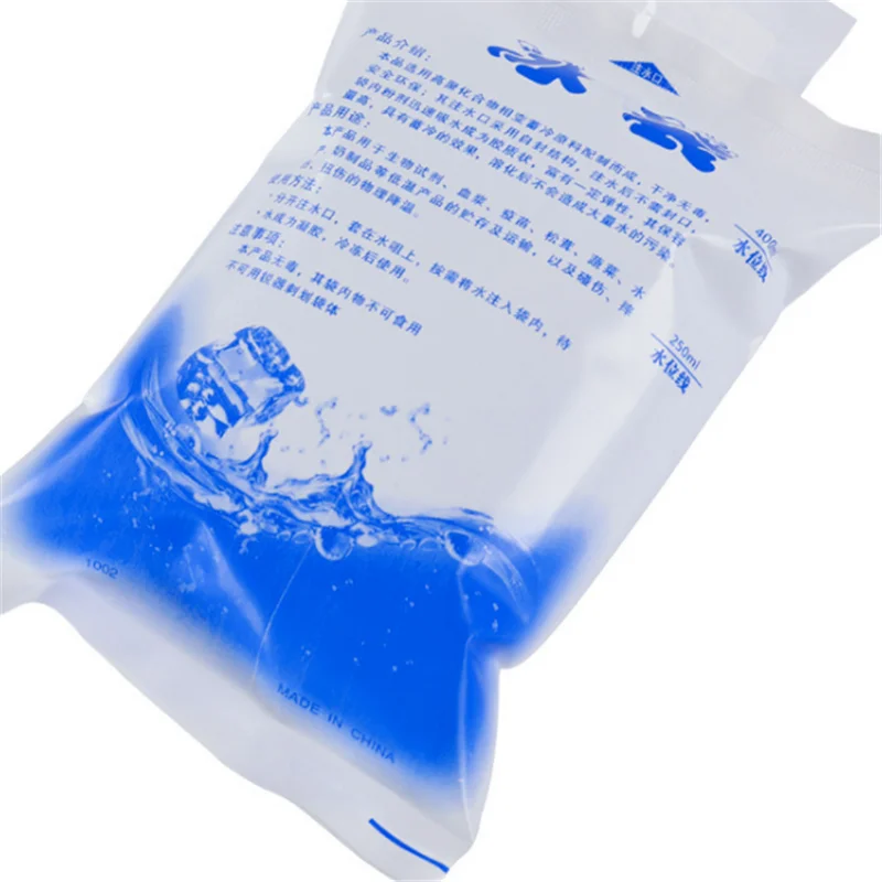 10pcs 1000ml Утолщенный мешок льда Портативный Ланч-бокс для хранения еды ланч-мешок - Цвет: 10pcs 1000ml