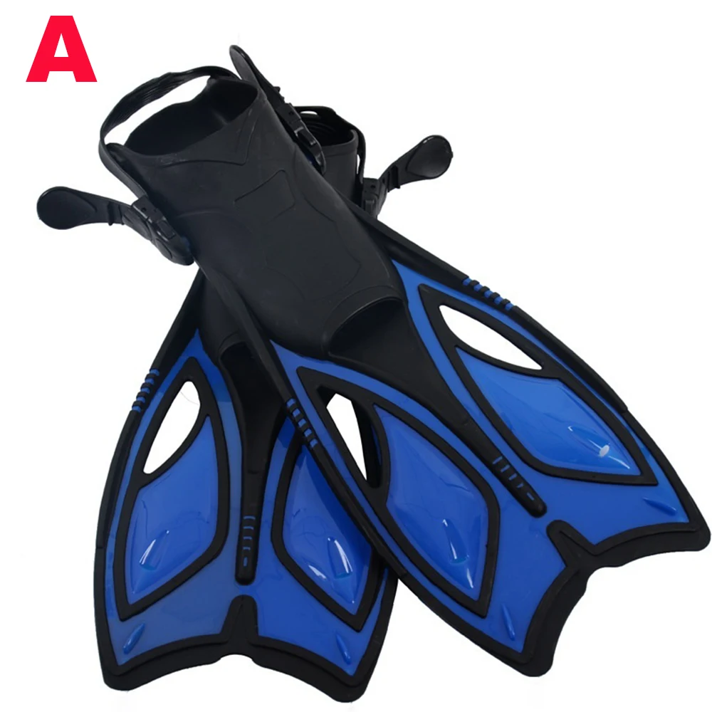 Diving Fins/Diving Goggles adult Adjustable Swimming shoes Silicone long Submersible Snorkeling Foot monofin Diving Flippers D20