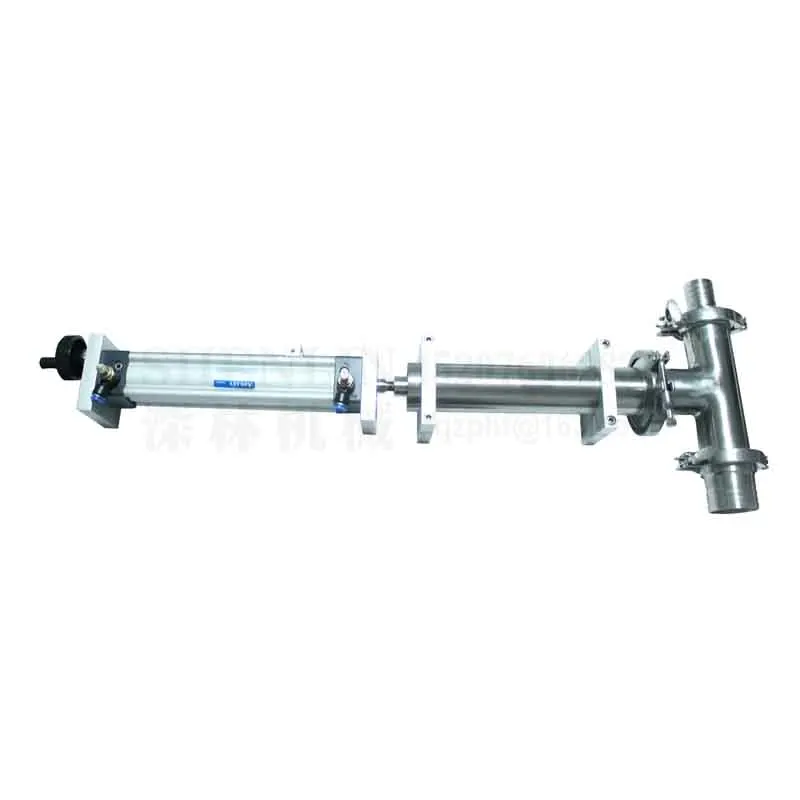 Поршневой наполнитель основной корпус из нержавеющей стали+ PTFE поршень и пневмоцилиндр секция и обратный водяной клапан flowable обработка материалов