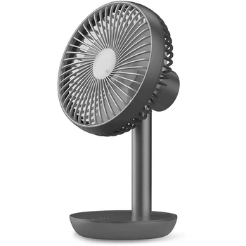 

USB Desk Fan with Stand, 2-Step Timer Personal Fan with 4 Adjustable Speeds for Cooling Electric Fan for Office and Home