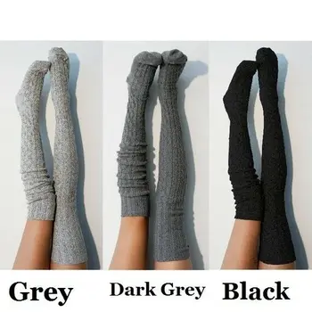 

Winter Autumn New Fashion Women Crochet Knitted Stocking Leg Warmers Boot Cover Lace Trim Legging Warm Stocking New Hot