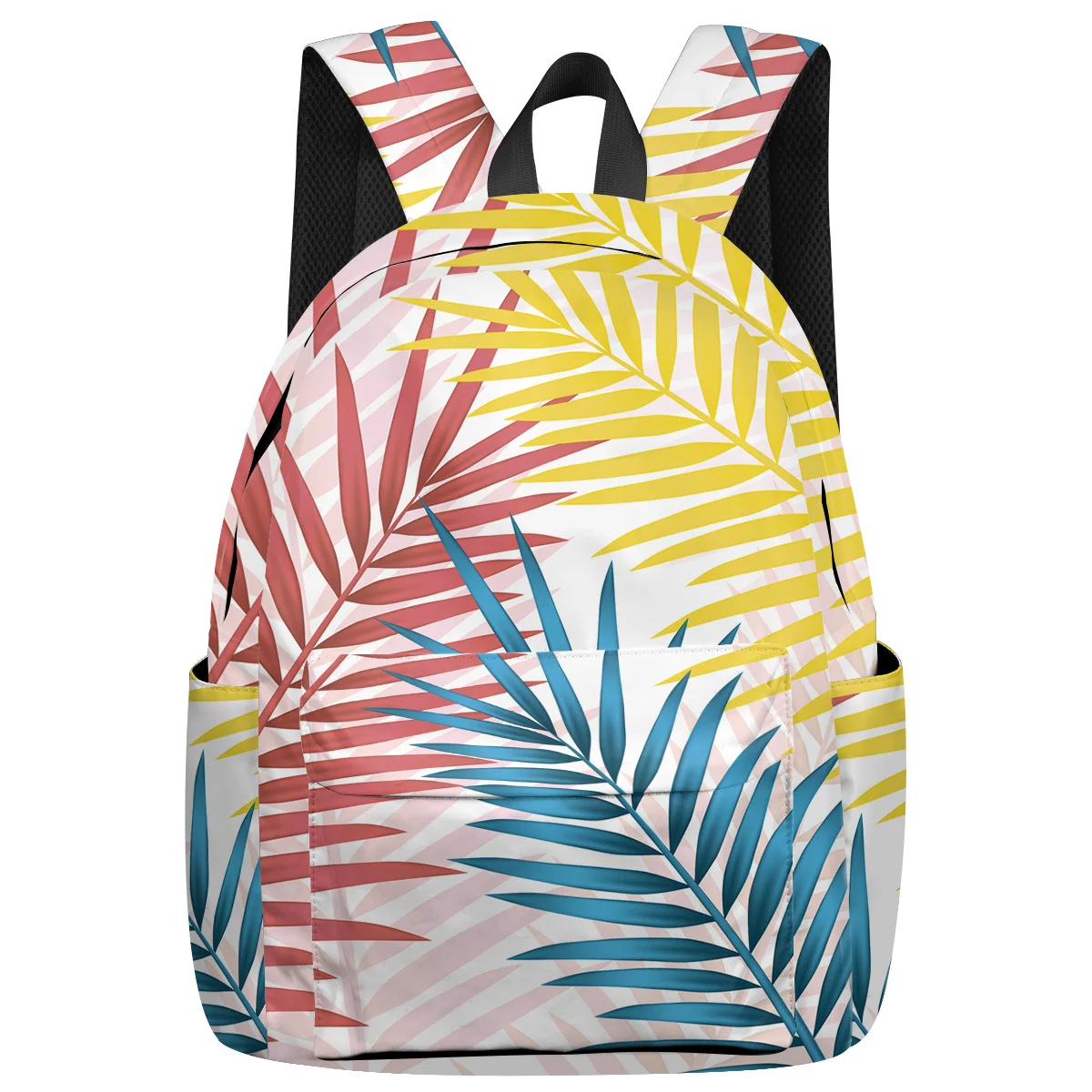 

Tropical Plant Pattern Junior High School Student Multipurpose Daypacks Notebook Backpack Fashion Backpacks Thanksgiving Day