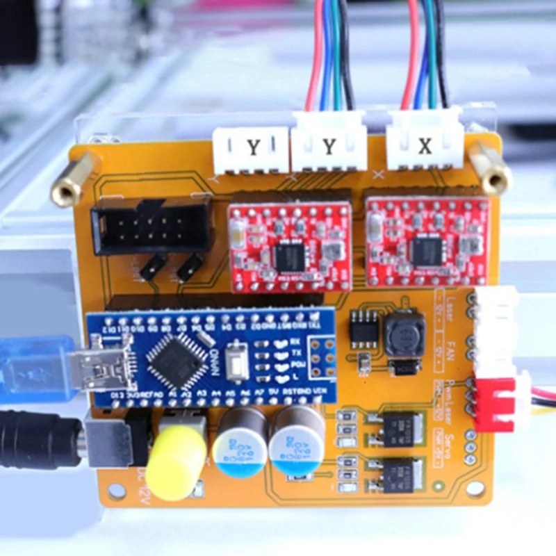 ABSF 2 оси Usb плата управления+ автономная Рабочая панель управления гравировальный станок Pcb доска резак гравер управление двигателем