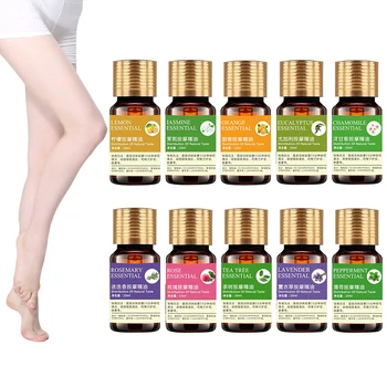 

100% Natural Aromatherapy Essential Oils 10ml Foot Bath Massage Rose Tea Tree Lavender Essential Oil Relieve Stress Help Sleep
