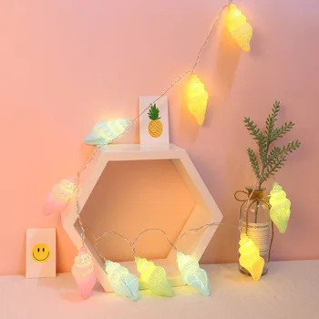 

10 LED Conch - Shaped Crack Lamp String Romantic Room Wedding Decoration Night Light Room Lights Decor
