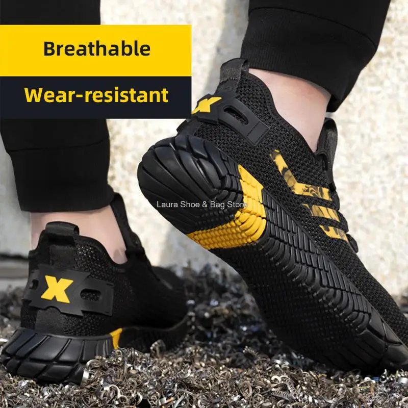 New Design Safety Work Shoes For Men Anti-Smashing Safety Shoes