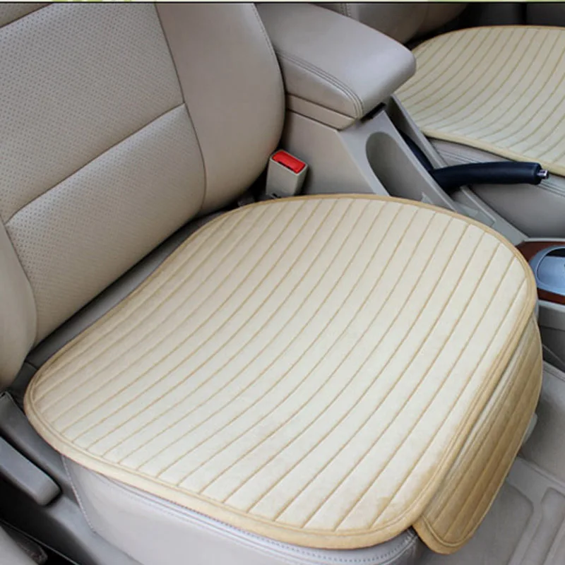 Зимний теплый чехол для сиденья автомобиля, плюшевая Бархатная подушка для сиденья, универсальный автомобильный протектор переднего сиденья