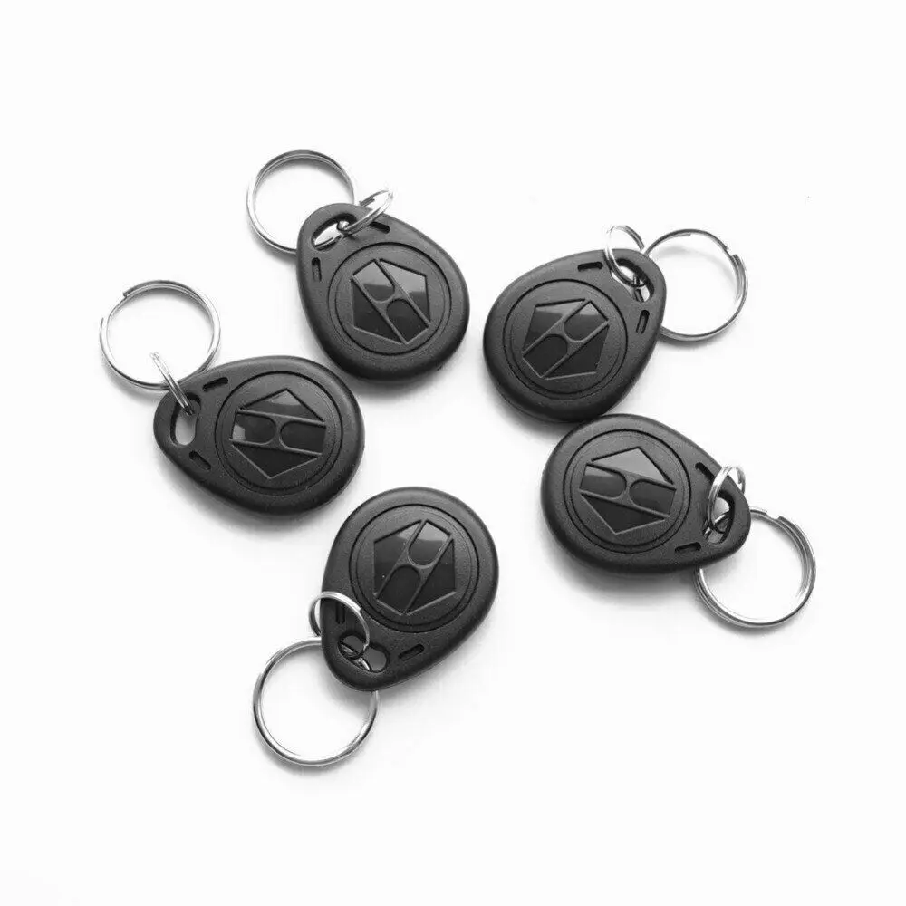 100 шт. черные Брелоки для ключей жетон брелок 125 кГц RFID EM4100 TK4100 идентификатор