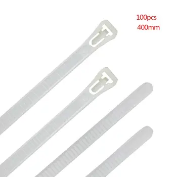 

Releasable Nylon Cable Tie Reusable Slipknot Strap Plastic Zipper Tight Tie 40JA