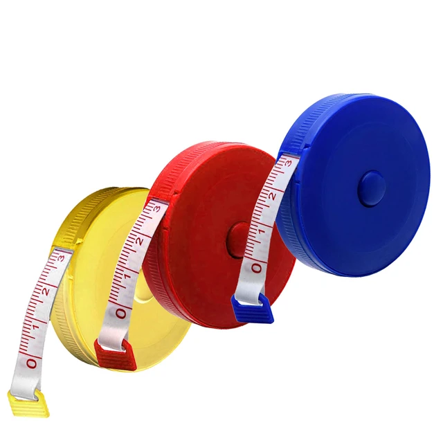 Portable Mini Measuring Tape Measure Retractable Metric Belt Colorful Ruler  Centimeter Inch Children Height Ruler Kitchen