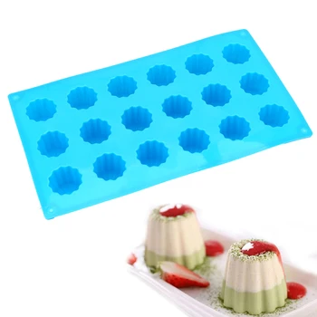 

18 Cavity Small FLower Muffin Shape Candy Baking Silicone Cake Chocolate Mold Baking Tools Silicone DIY Cupcake Baking Pan