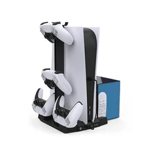 

Fan Cooling Stand 11 Disc Rack,Dual Controller Charger, Headphone Holder,for SONY PS5 Digital,Optical Drive Edition Game Console
