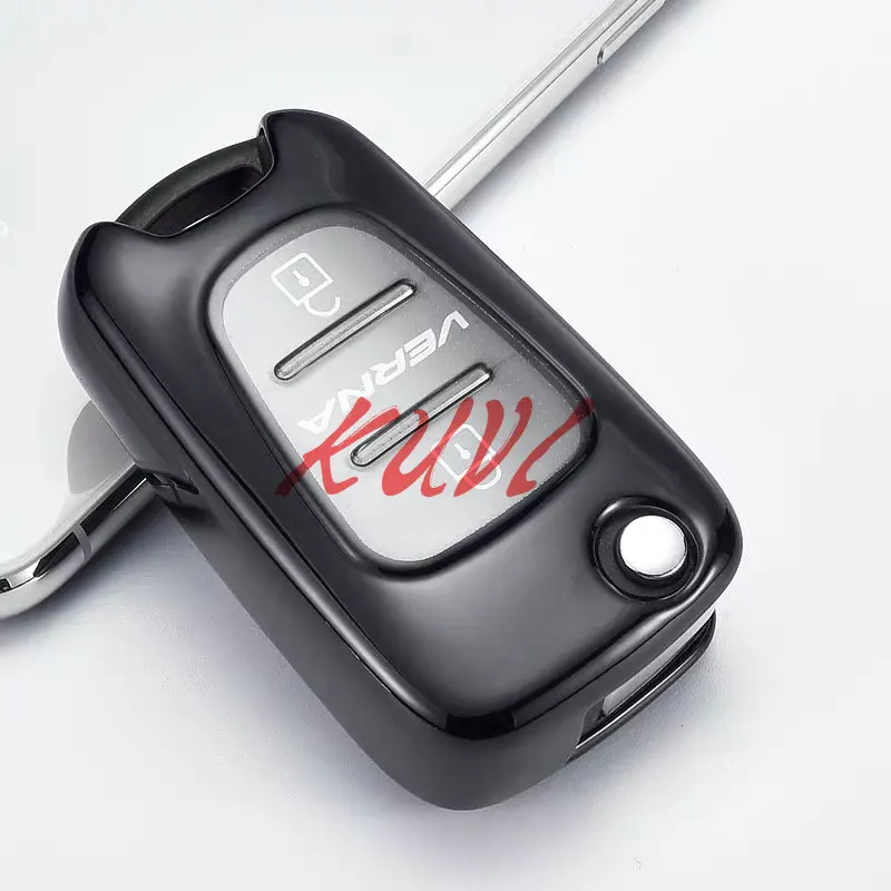 ТПУ Корпус выкидного ключа Fob Крышка для Kia Rio Sportage Soul Ceed для HYUNDAI i30 Verna Veloster i35