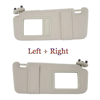 

Left Right Side Sun Visor Tan Beige Fit For Toyota Camry Hybrid 2007 2008 2009 2010 2011 WithOut Sunroof