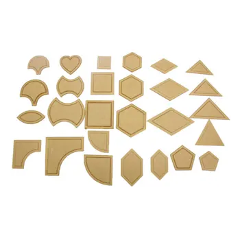 

54Pcs Acrylic Quilting Templates Sewing Stencils Patchwork Ruler Sewing Tool Set