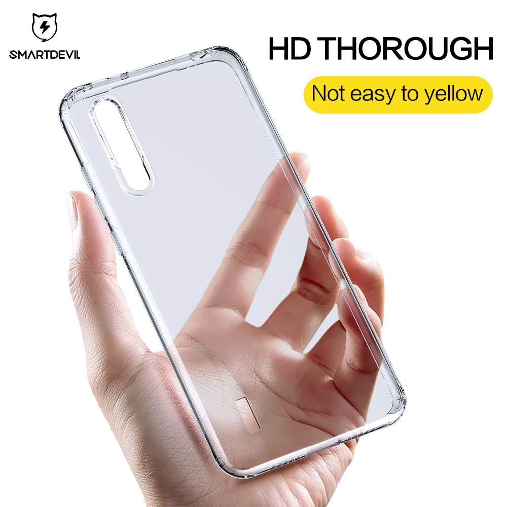 SmartDevil Soft TPU Phone Case For Redmi Note 8 K20 pro 8 9 pro CC9 CC9e Transparent screen protector Gift