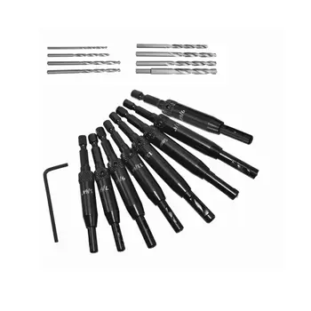 

1 Set Center Drill Bit Doors Self Centering Hinge Tapper Core Hole Puncher