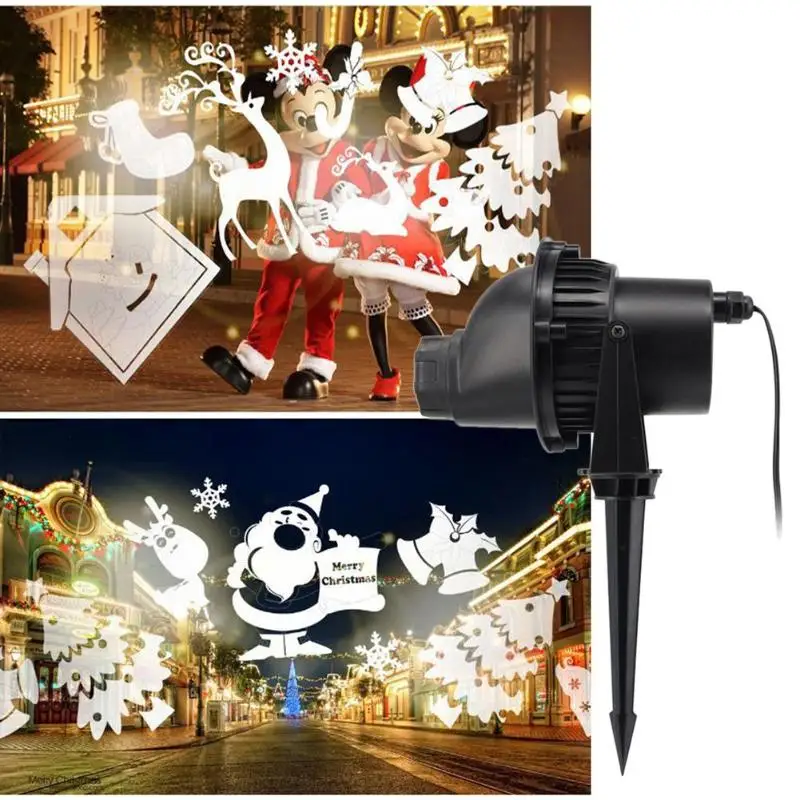 

3D Waterproof IP65 LED Xmas Effect Lawn Lamp Remote Multiple Choices to Create Different Atmosphere Outdoor Stage Bar Club Light