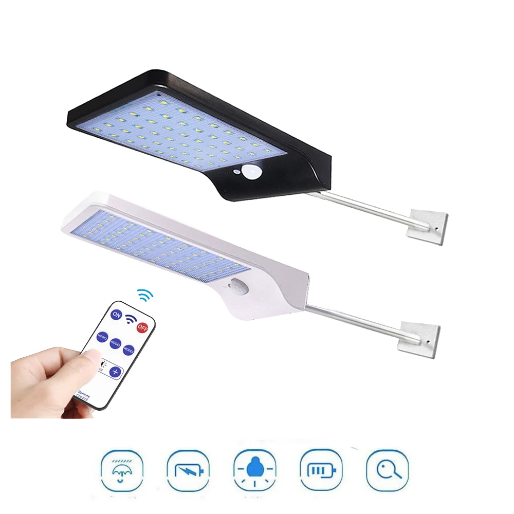 

remote Outdoor 36/48 LED Waterproof Auto PIR Motion Sensor Solar street Light Adjustable Solar Lamp Garden Lighting new s