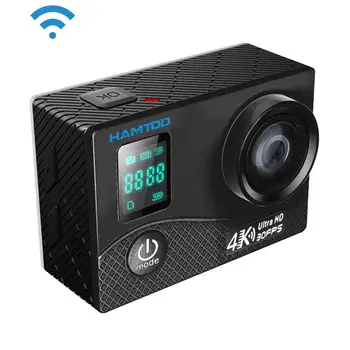 

4K WiFi Camera Waterproof Case Allwinner V3 Program 0.66 inch Front Screen 2.0 inch LCD Screen 170 Degree Wide Angle Lens