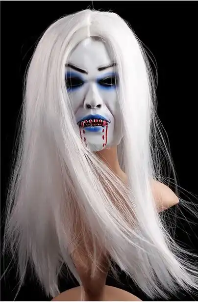 1pc horrible creepy toothy ghost mask,halloween c