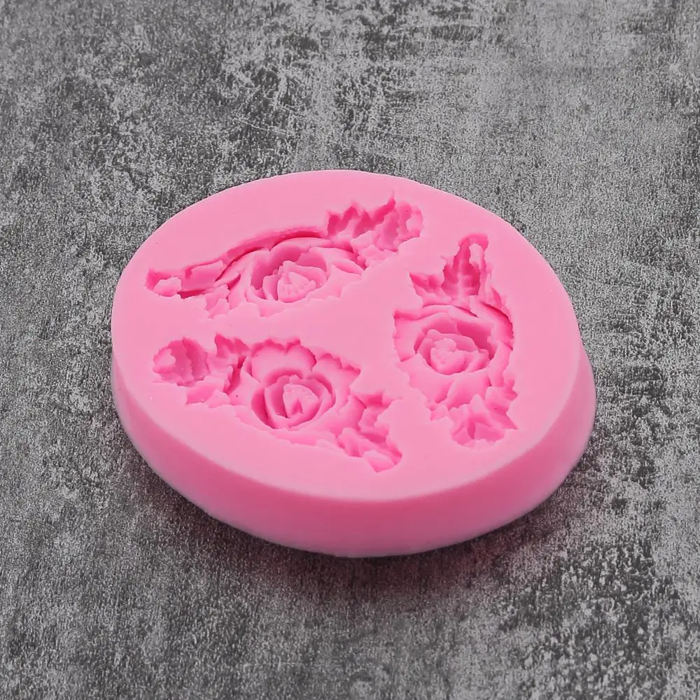 Валентина Gumpaste форма для выпечки 3D формочки для торта в виде Розы силиконовая форма помадка торт шоколад для декорирования конфеты смолы Глиняное Мыло Плесень