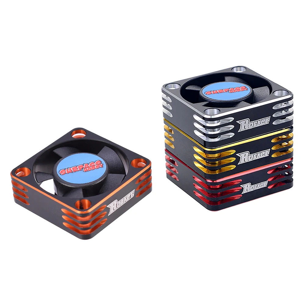 금속 모터 냉각 팬 25mm 30mm 35mm 40mm 50mm 방열 RC 팬, 1/10 1/8 1/5 1/12 RC 자동차 브러시리스 모터 및 ESC 용
