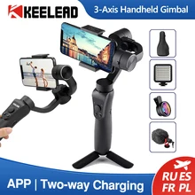 KEELEAD 3-осевой ручной шарнирный стабилизатор для камеры Gopro для смартфонов экшн Камера Gopro с функцией видеозаписи, видеоблог Live селфи-Палка с фокус Pull с переменным фокусным расстоянием KEELEAD 3-осевой ручной шарнирный стабилизатор для камеры Gopro для смартфонов экшн Камера Gopro с функцией видеозаписи, видеоблог Live селфи-Палка с фокус Pull с переменным фокусным расстоянием